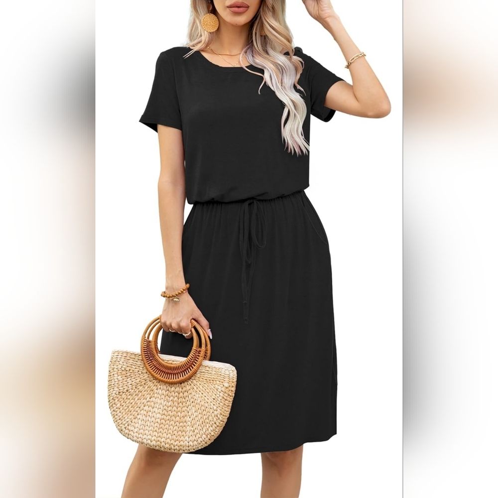 Simier Fariry tunic Dress black size Largecomfortable with pockets